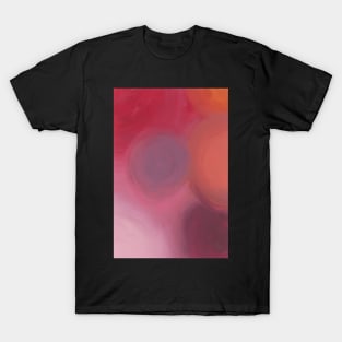 Abstract Circles in Red T-Shirt